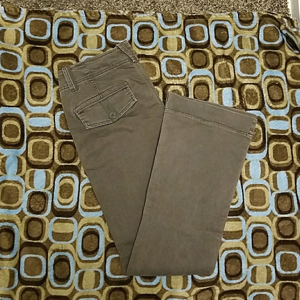 Brown American Eagle Flare Pants
